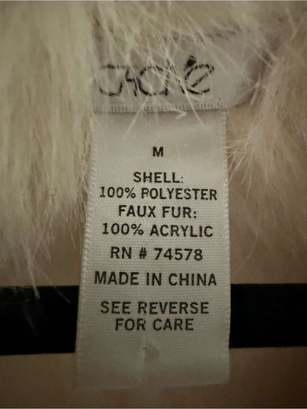 Cache Womens Cream Faux Suede Fur Cropped Vest Small Ivory Open Front - Picture 5 of 6